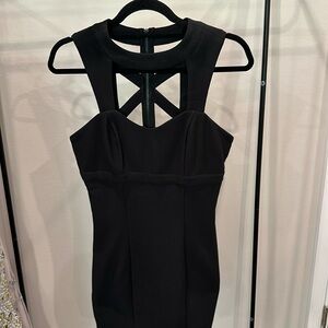 Black Cutout Mini Dress